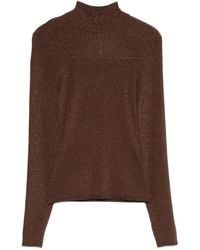 Self-Portrait - Top Con Cuello Alto - Lyst