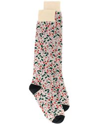 Marni Socken mit Blumen-Print - Mehrfarbig