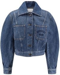 Givenchy - Cropped Denim Jacket - Lyst