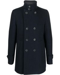 Herno - Manteau en laine à boutonnière croisée - Lyst