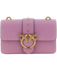 Pinko - Small Studs-Embellishment Leather Cross Body Bag - Lyst