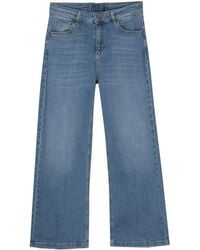 Liu Jo - Cropped Flared Jeans - Lyst