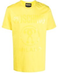Moschino - T-Shirt aus Bio-Baumwolle mit Print - Lyst