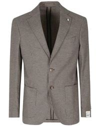 L.B.M. 1911 - Houndstooth-Pattern Single-Breasted Blazer - Lyst