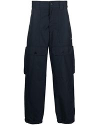 MSGM - Cargo-pocket Cotton Wide-leg Trousers - Lyst