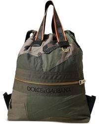 Dolce & Gabbana - Patchwork Camouflage-Print Backpack - Lyst