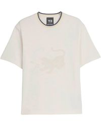 Wales Bonner - X Y-3 Graphic-Print Cotton T-Shirt - Lyst