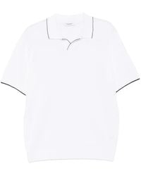 Kangra - Contrast-Trim Short-Sleeve T-Shirt - Lyst