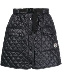 Moncler - Quilted A-line Skirt - Lyst