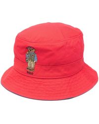 Polo Ralph Lauren - Polo Bear Cotton Bucket Hat - Lyst