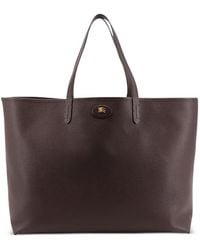 Burberry - Omkeerbare Geruite Schoudertas - Lyst