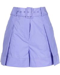 3.1 Phillip Lim - Pleat-detailing Belted Shorts - Lyst