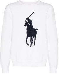 sudadera ralph lauren blanca