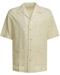 NN07 - Ben Embroidered Check-Pattern Shirt - Lyst