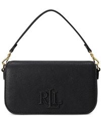 Ralph Lauren - Embossed-Logo Shoulder Bag - Lyst