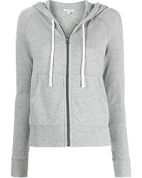 James Perse - Fleece Drawstring Hoodie - Lyst
