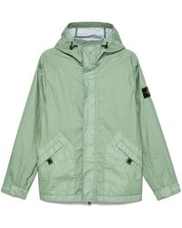 Stone Island - Manteau À Effet Froissé - Lyst