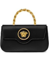 Versace - La Medusa Satin Mini Bag - Lyst