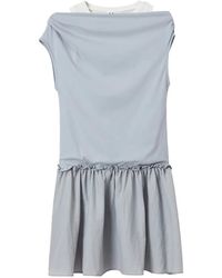 B+ AB - Layered Ruffled Mini Dress - Lyst