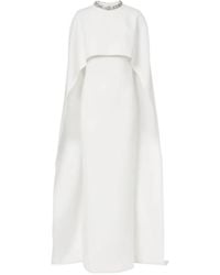 Roland Mouret - Crystal-Neck Maxi Dress - Lyst