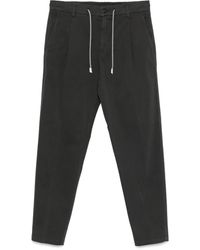 Eleventy - Pantalones plisados con cordones - Lyst