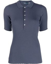 Polo Ralph Lauren - Ribbed Polo Top - Lyst