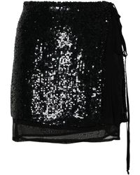 P.A.R.O.S.H. - Gabriel Sequinned Miniskirt - Lyst
