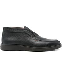 Santoni - Grained-leather Desert Boots - Lyst