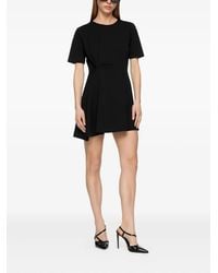 Dondup - Twist-Detail Short-Sleeve Mini Dress - Lyst