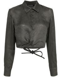 OTTOLINGER - Cropped-Hemd Aus Leinen - Lyst