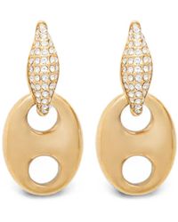 Guess - Crystal-Embellished Drop Earrings - Lyst