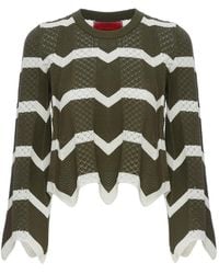 La DoubleJ - Pull À Chevron Crops - Lyst