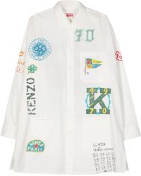KENZO - Camisa Drawn Varsity - Lyst