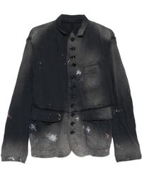 KHOKI - Button Distressed Jacket - Lyst
