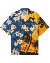 Palm Angels - Floral Sunset Short-Sleeve Shirt - Lyst