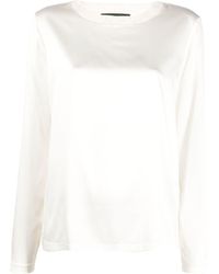Fabiana Filippi - Sequin-embellished Ribbed-trim T-shirt - Lyst