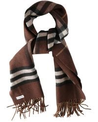 Burberry - Sciarpa A Quadri Con Frange - Lyst