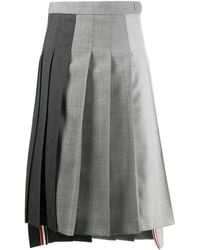 Thom Browne - Rock Mit Falten - Lyst