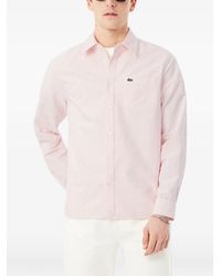 Lacoste - Oxford Striped Long-Sleeve Shirt - Lyst