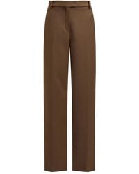 12 STOREEZ - Wool-Blend Pleated Trousers - Lyst