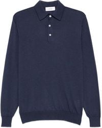 Lardini - Poloshirt Met Lange Mouwen En Knopen - Lyst
