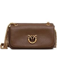 Pinko - Logo-Plaque Shoulder Bag - Lyst