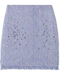 St. John - Lurex Tweed Verfraaide Rok - Lyst