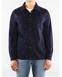 Moorer - Veste En Daim À Boutonnière - Lyst