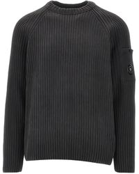 C.P. Company - Pull Côtelé À Détail De Verre De Lunettes - Lyst