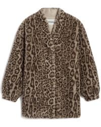 Apparis - Jane Leopard-Print Faux-Fur Coat - Lyst