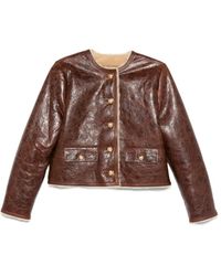 Nili Lotan - Zanie Leren Jack Met Knopen - Lyst