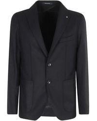 Tagliatore - Single-Breasted Patch-Pocket Blazer - Lyst