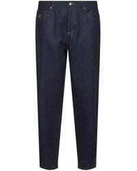 Brunello Cucinelli - Solomeo Crest Embroidered Trousers - Lyst