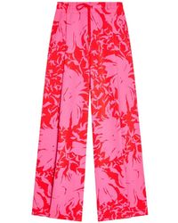 Dries Van Noten - Floral Loose Trousers - Lyst
